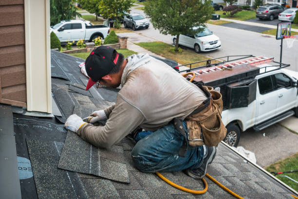 Professional Roofing technician working in Guinda, CA